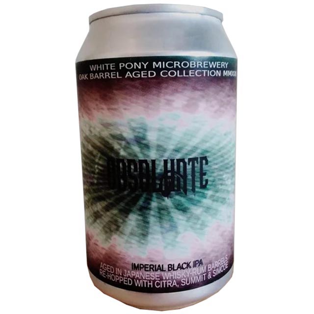 [161978]ホワイトポニー オブソルヘイト ジャパニーズウイスキー＆ジャマイカラム樽熟成インペリアルブラックIPA 10/330