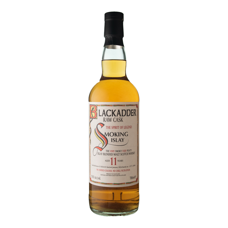 【ブラックアダー】【RAW CASK】スモーキングアイラ アイラブレンデットモルト11年 59.5/700[167018][正規輸入][箱付]