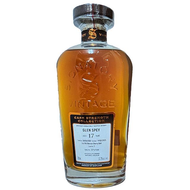 【シグナトリー】【カスクストレングス】グレンスペイ 2007 17年 57.3/700[169689][正規輸入][箱付]