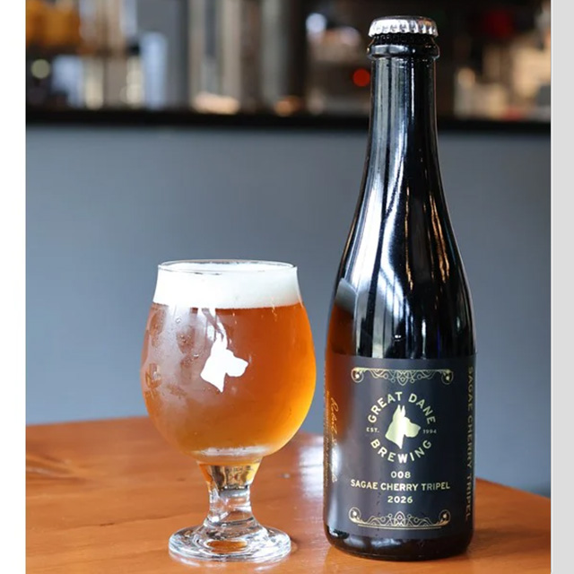 Great Dane Brewing 2026 Sagae Cherry Tripel  14.0%/375ml  [170237]