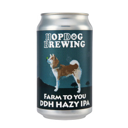 Hop Dog Brewing FARM to YOU DDH Hazy IPA  5.5/360ml 缶 [167714]【要冷蔵】