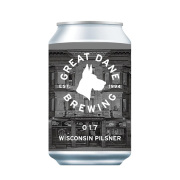 【6月13日入荷予定】Great Dane Brewing 017 Wisconsin Pilsner 5.0%/350ml 缶 [166917]