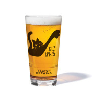 VECTOR BREWING ねこぱんちパイントグラス 473ml [167794]