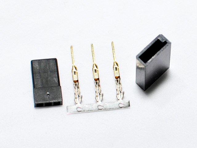 AMASS サーボコネクターFutabaタイプ(オスメス各50個入りバルクパック)
