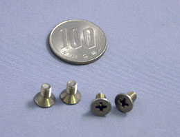ニフテック チタン M3X5 サラ小ネジ(+)4本入り(B-28505) 【メール便可】