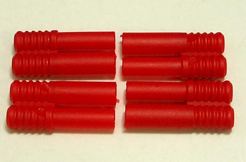 4mmゴールドコネクター用ハウジング(赤、10個入り) 【メール便可】