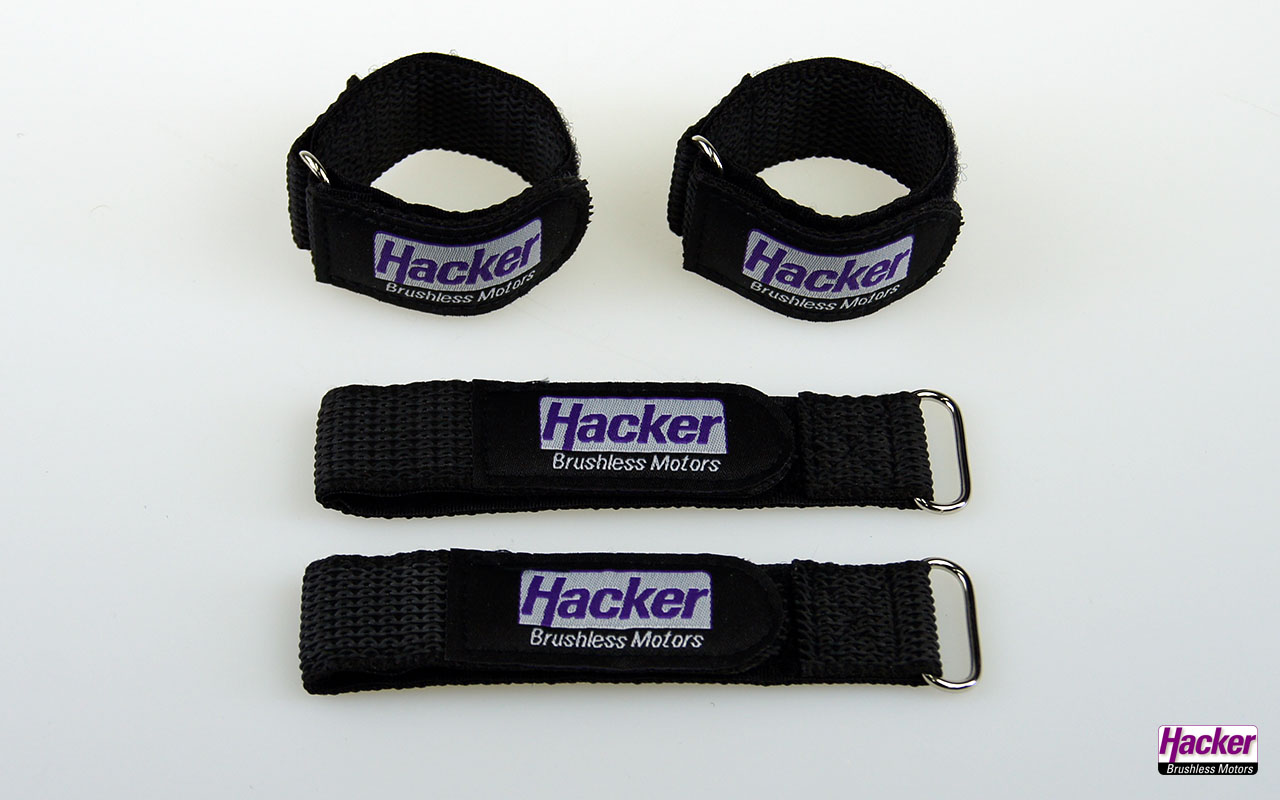 HACKER マジックファスナー 200mm 4本入り- Hook-and-Loop Fastener