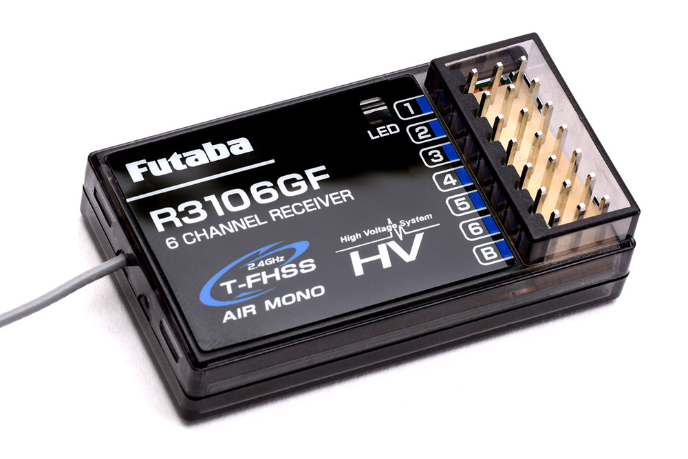FUTABA R3106GF-T-FHSS AIR-2.4GHz（テレメトリー非対応）受信機
