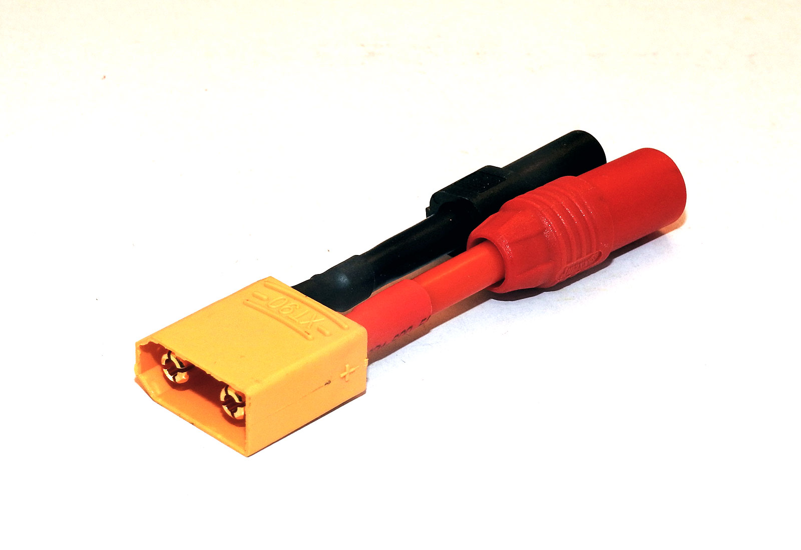 XT90オス-XT150/AS150メス変換アダプター(10AWG30mm）