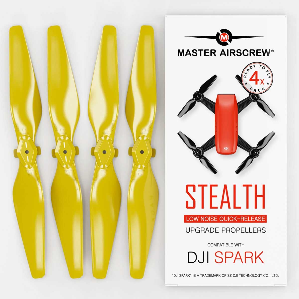 MA DJI Spark用 STEALTHアップグレード・プロペラ4.7x2.9 (イエロー）