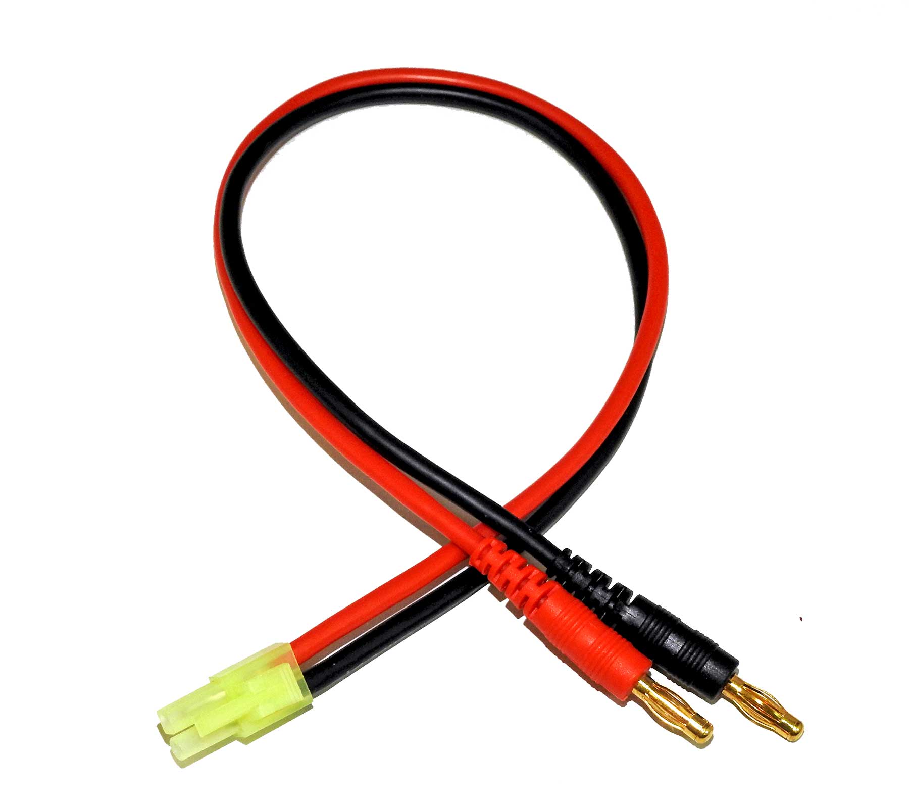 LB 電動カーバッテリー専用ミニタミヤ充電ケーブル（14AWG/300mm）