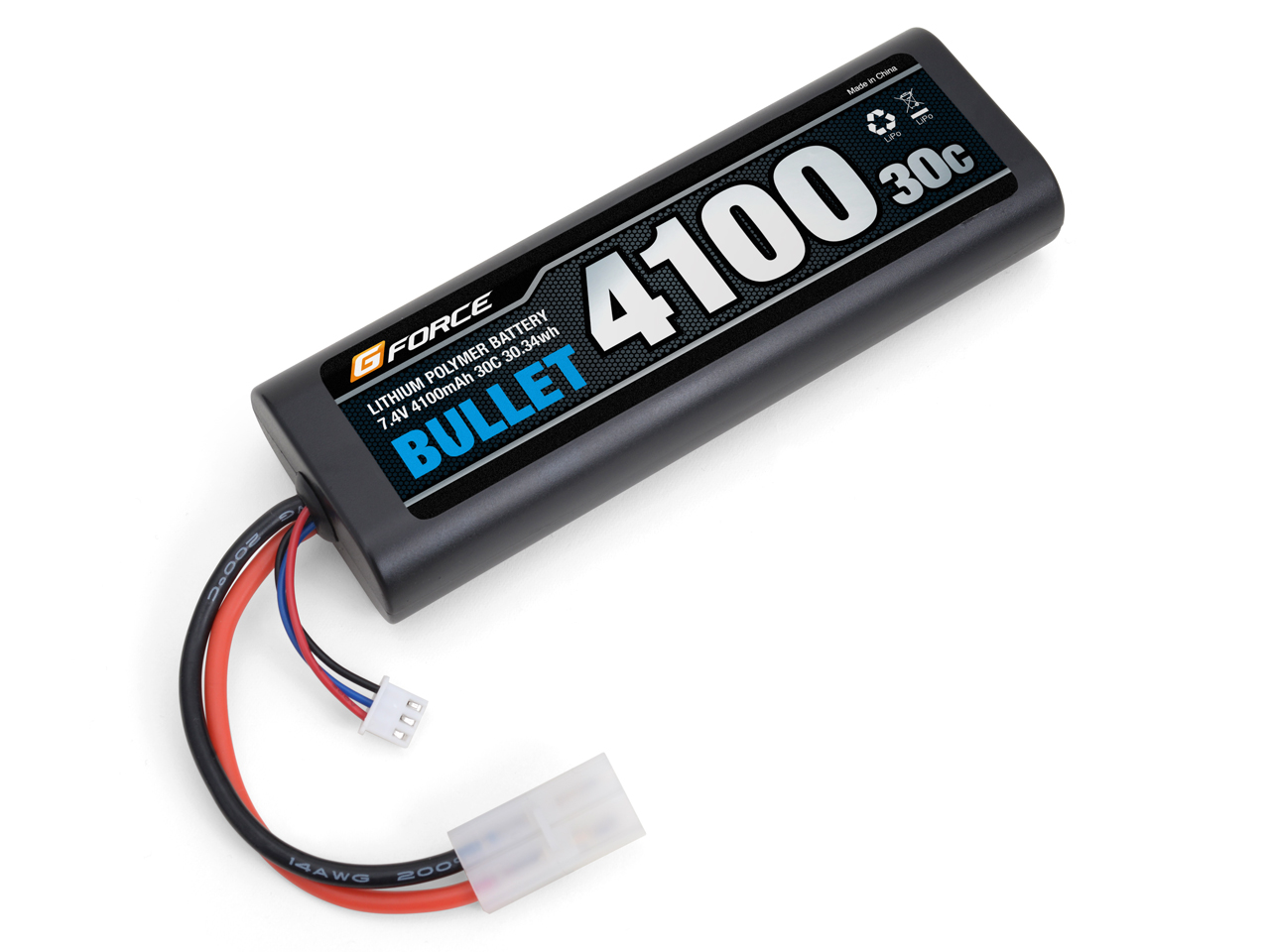BULLET LiPo Battery 7.4V 4100mAh 30C GFG008