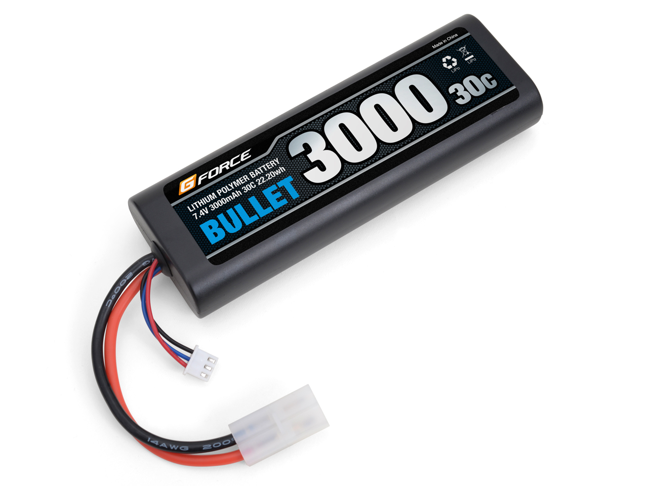 BULLET LiPo Battery 7.4V 3000mAh 30C GFG007