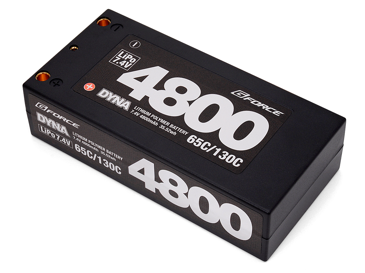 G-FORCE Dyna 7.4V 4800mAh 薄型ショートSize 65C/130C GFG005 カー用リポバッテリー