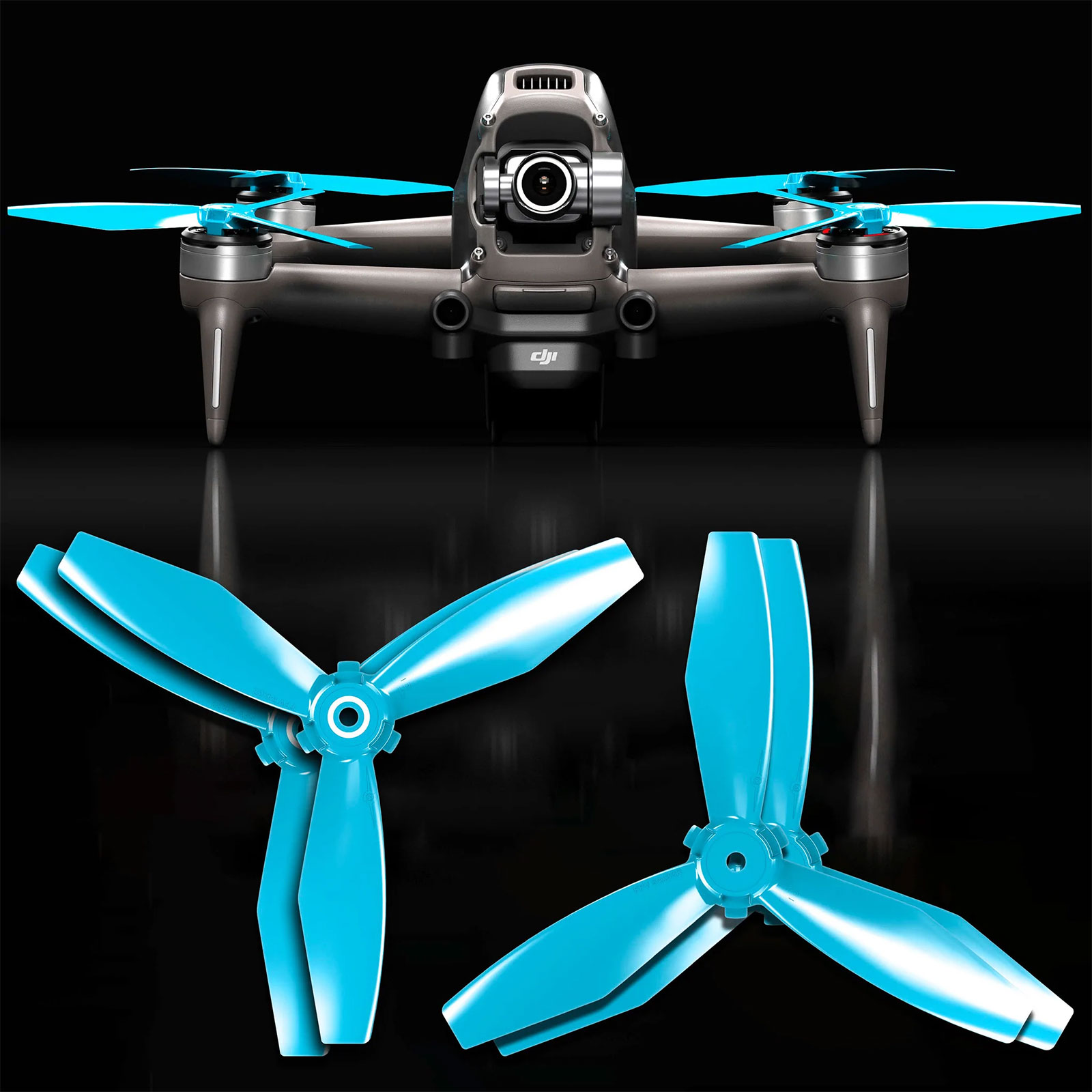 MA DJI FPV アップグレード・プロペラ 5.4ｘ3.2（ブルー）4本セット