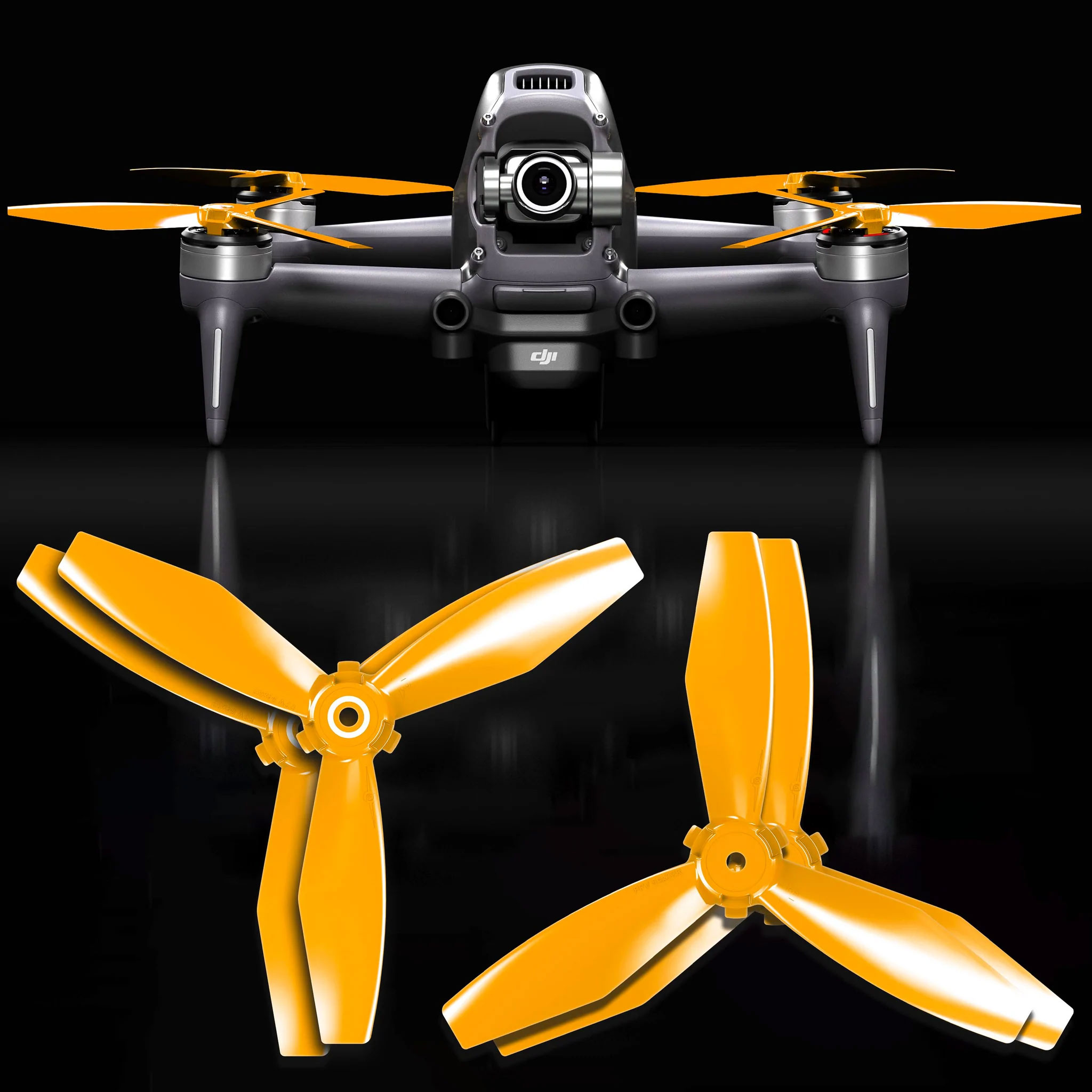 MA DJI FPV アップグレード・プロペラ 5.4ｘ3.2（オレンジ）4本セット