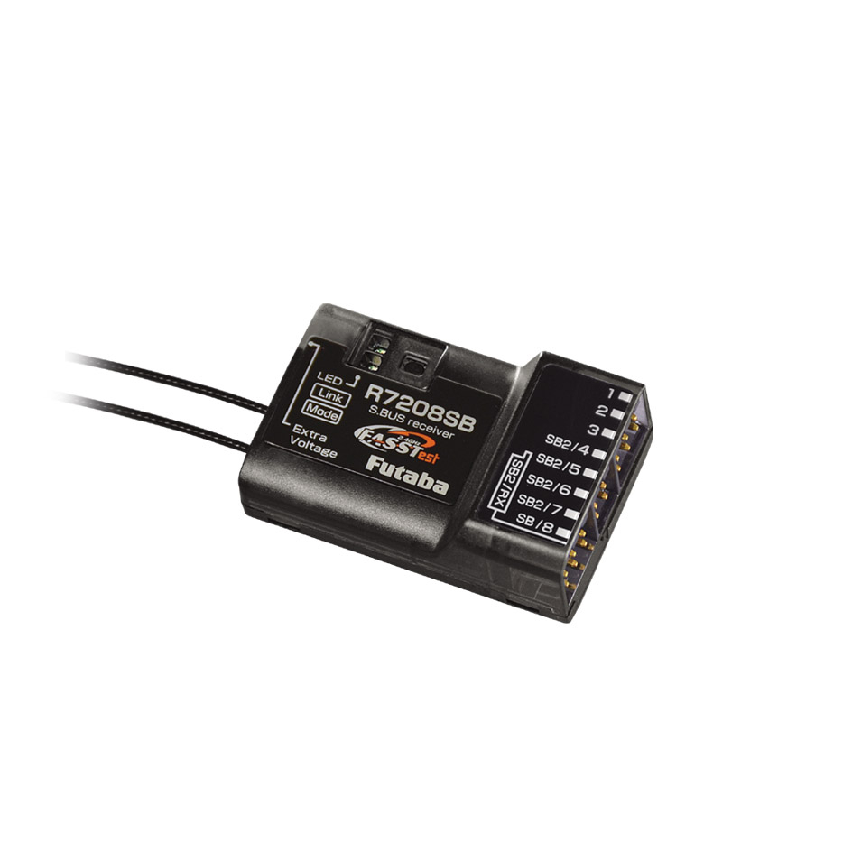 FUTABA R7208SB-2.4G 空用FASSTest方式・デュアルRｘリンクシステム搭載 8ch受信機
