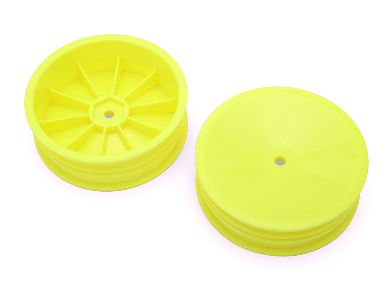 G-FORCE カーペットタイヤ用フロントディッシュホイール2.2インチ(イエロー)  Front Dish Wheel 2.2 for Carpet Tire (Yellow)  GOP125