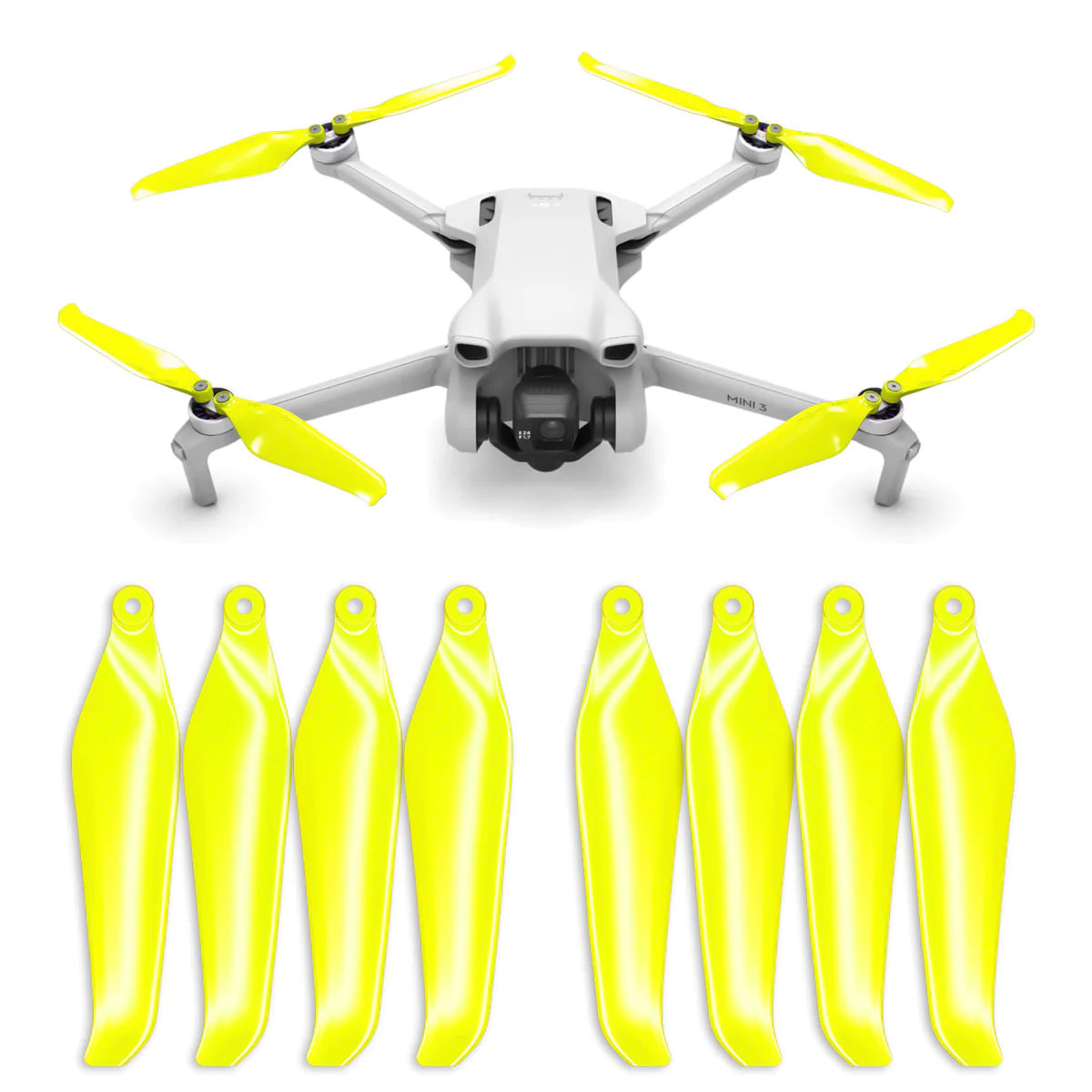 MA DJI Mini 3 STEALTH アップグレード・プロペラ 6x3  (イエロー・Electric）4本セット MA.MI3B3630FE4