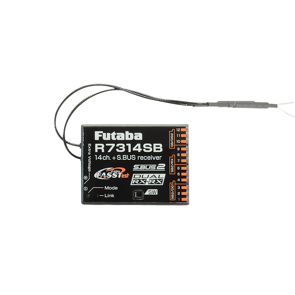 FUTABA R7314SB-2.4G  空用FASSTest方式・デュアルRｘリンクシステム搭載受信機 00107403-3 FUTABA 双葉電子工業