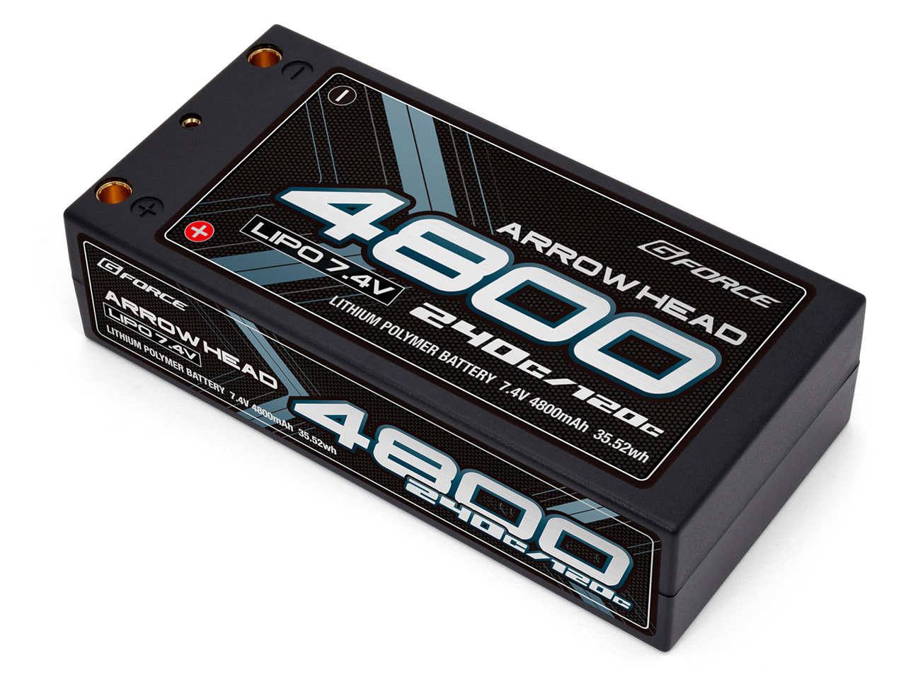 G-FORCE Arrow Head LiPo 7.4V 4800mAh 120C/240C GFG017 カー用リポバッテリー ジーフォース