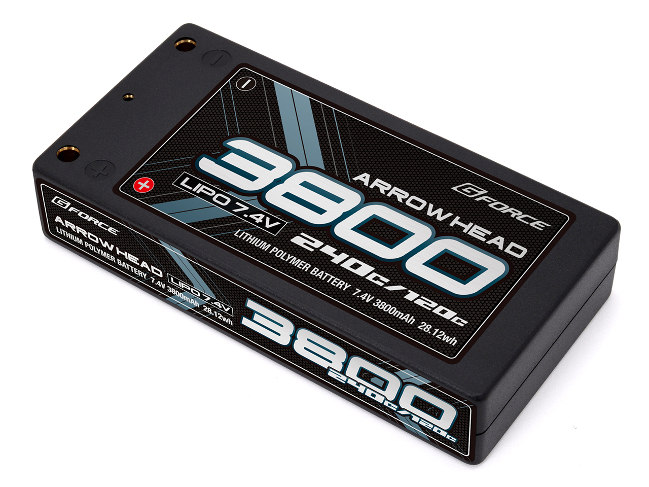 G-FORCE Arrow Head LiPo 7.4V 3800mAh 120C/240C GFG016 カー用リポバッテリー ジーフォース