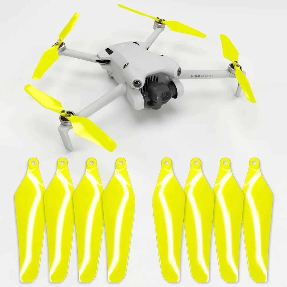 DJI Mini 4 / 3 Pro SUPER STEALTH Upgrade Propellers アップグレード・プロペラ 6x3  (イエロー/Electric）4本セット MA.MI46030FE4