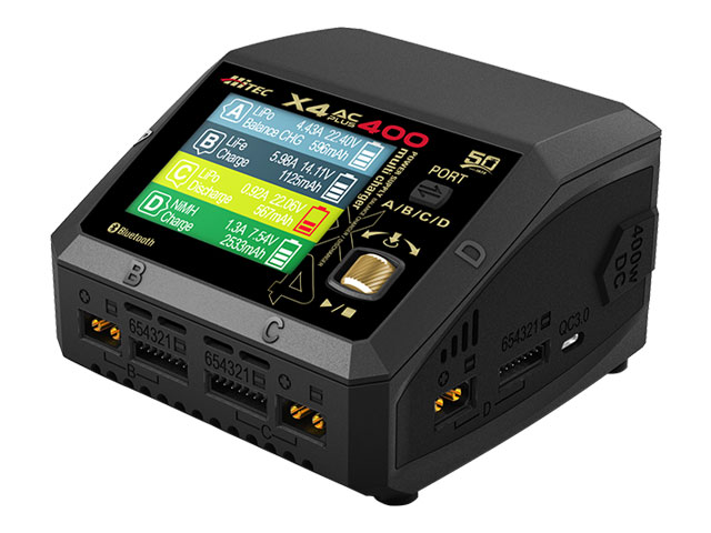 ハイテック マルチチャージャー X4 ACプラス 400 50周年記念モデル (HITEC Multi Charger X4 AC PLUS 400 50th anniv.) 44345