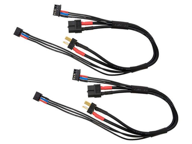 ハイテック XT60⇒ディーンズコネクター 充電ケーブル バランスコード一体型 2本入り HMJ462-2P