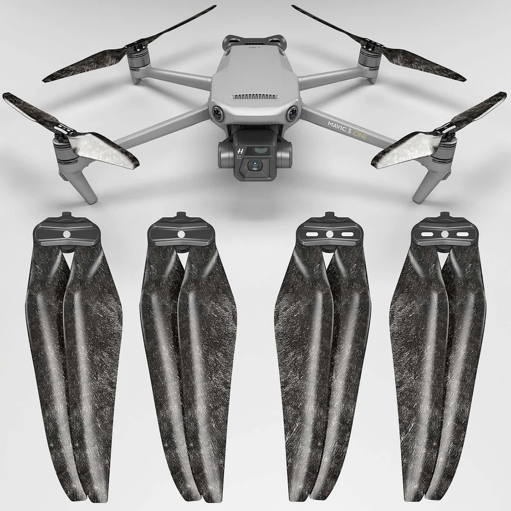 MA DJI Mavic 3用 STEALTH カーボンファイバー強化アップグレード・プロペラ 4本セット