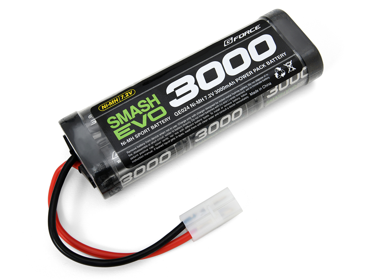 ジーフォース SMASH EVO NiMH 7.2V 3000mAh GE024 NiMH(ニッケル水素)バッテリー G-FORCE Gフォース
