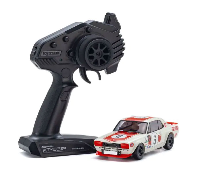 京商 ミニッツAWD 日産 スカイライン 2000GT-R (KPGC10) レーシング 1972 #6 レッド 32643R KYOSHO