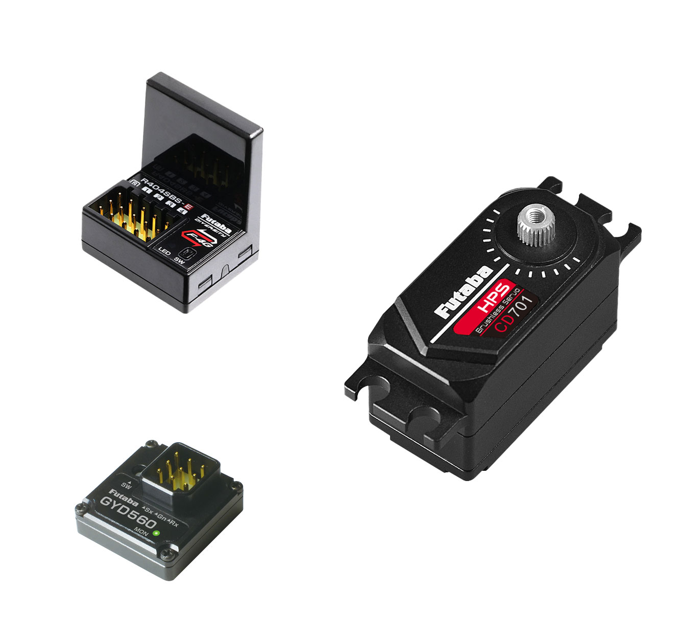 フタバ RSGセット レシーバーR404SBS-E+サーボHPS-CD701＋ジャイロGYD560  00107447 双葉電子工業 RSG404SBSE-CD701-GYD560