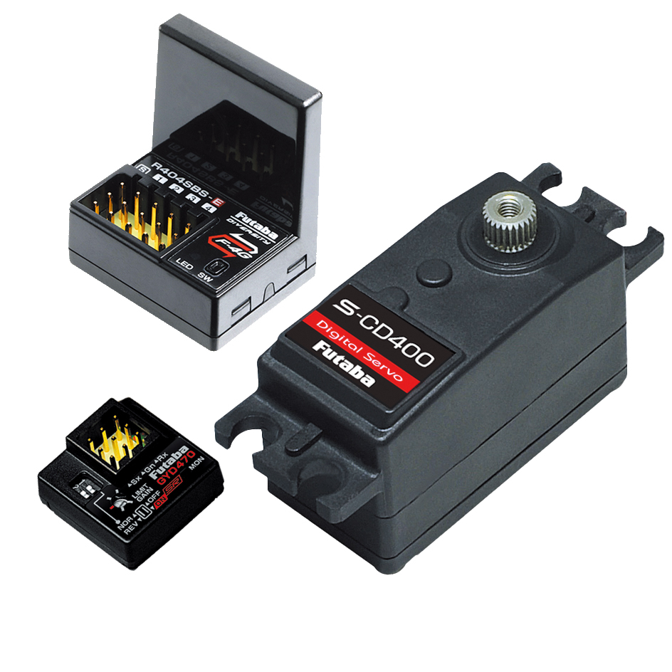 フタバ RSGセット レシーバーR404SBS-E+サーボCD400＋ジャイロGYD470 00107448 双葉電子工業 RSG404SBSE-CD400-GYD470