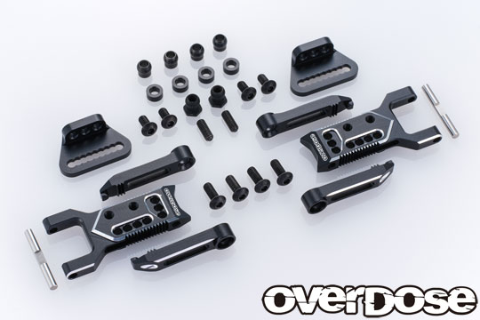 OVERDOSE アジャスタブルアルミリヤサスアーム Type-3 (For OD / ブラック)　OD2857