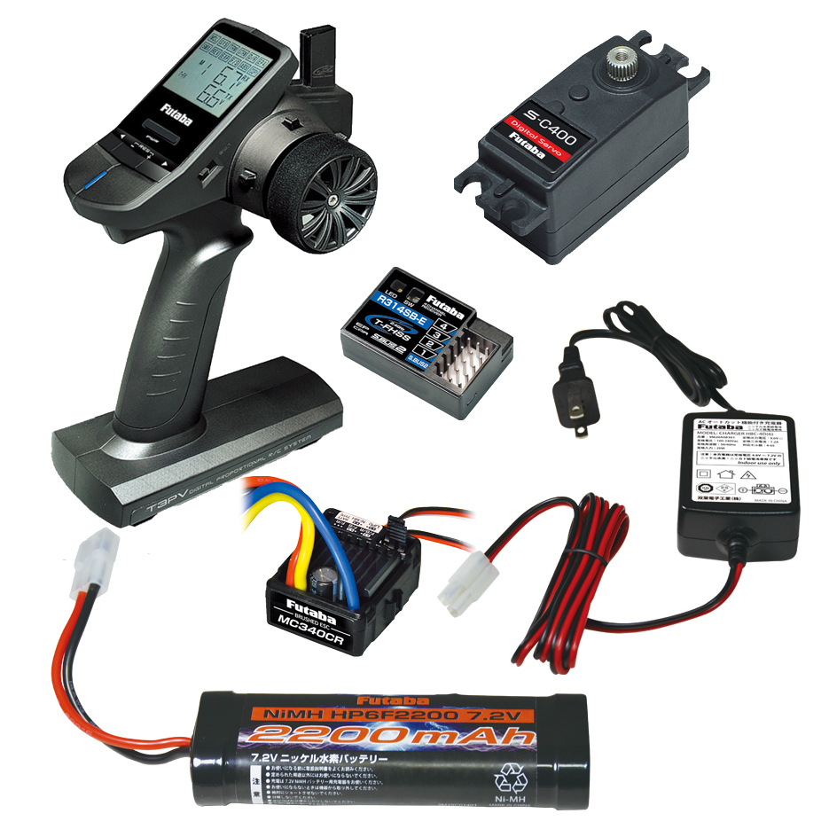 3PV /R314SBE/C400/MC340CR車用バッテリー、充電器付き ステップアップ セット