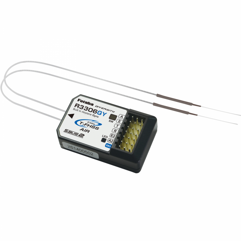 フタバ R3306GY ジャイロ内蔵受信機 (T-FHSS Air方式) 00107467-3 FUTABA 双葉電子工業