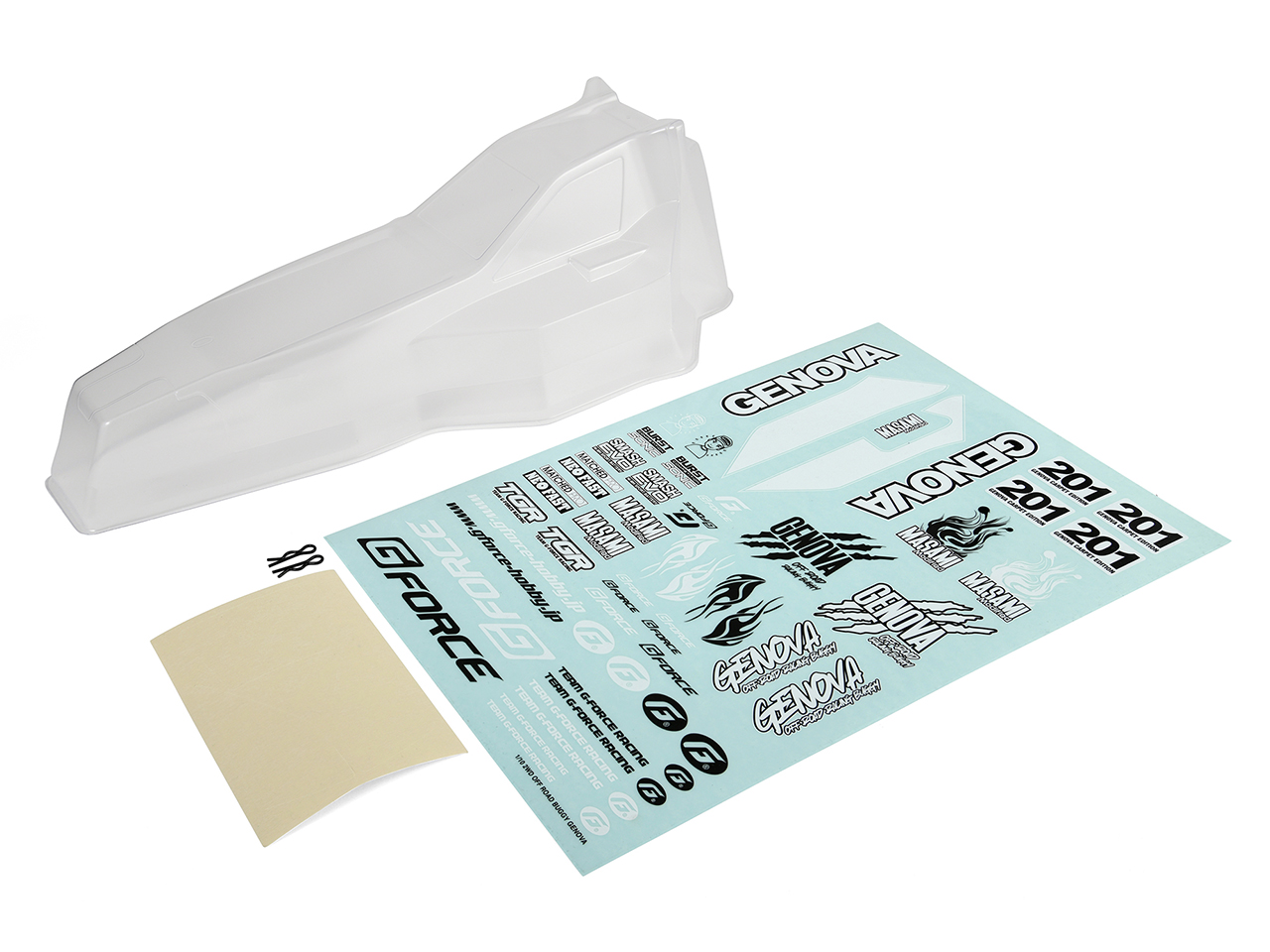 G-FORCE ボディセット（デカール付属） Body set for GENOVA Carpert Edition(with Decals)  GSP054