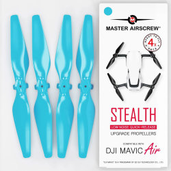 MA DJI Mavic Air用 STEALTHアップグレード・プロペラ  5.3x3.3  (青）4本セット