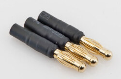 QS ゴールドコネクター4.0mmオス-3.5mmメス変換アダプター3個セット