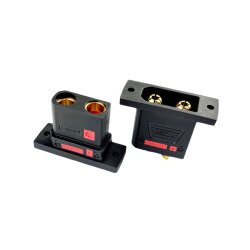 QS8P-U 高電流対応アンチスパーク内蔵8mmゴールドコネクターオスメス1セット