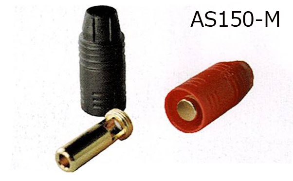 AMASS AS150 7mmアンチスパーク内蔵オスメスゴールドコネクター2セット