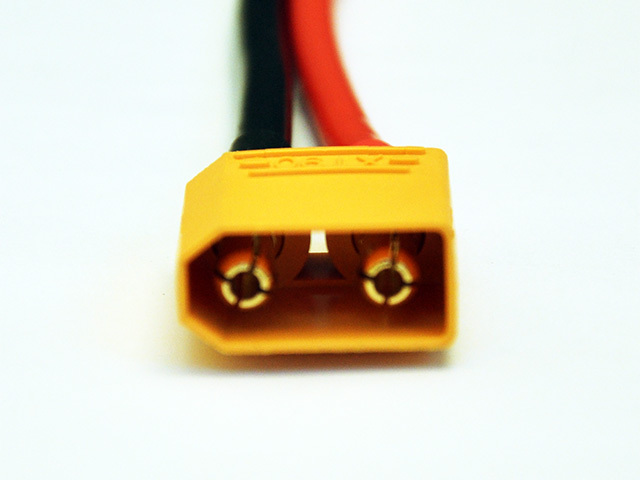 QS XT90コネクター用充電ケーブル（12AWG/300mm） 【メール便可】