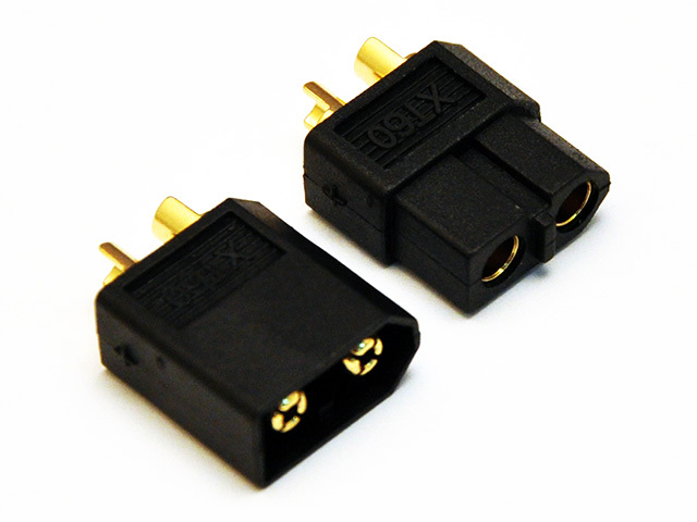 AMASS 純正XT60コネクター（黒）オスメス1セット