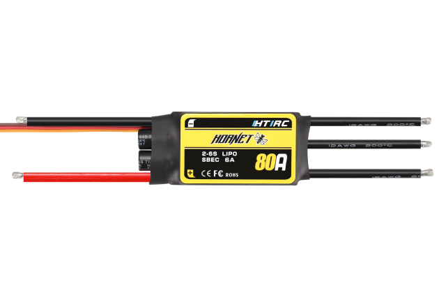 HTIRC ホーネット80A SBEC 空用ESC (Hornet 80A SBEC) 1008030