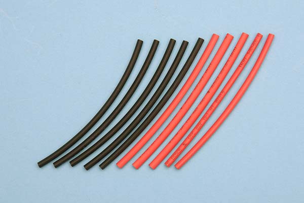 OK模型 シュリンクチューブ3mm 赤黒各5本入 33380【メール便可】