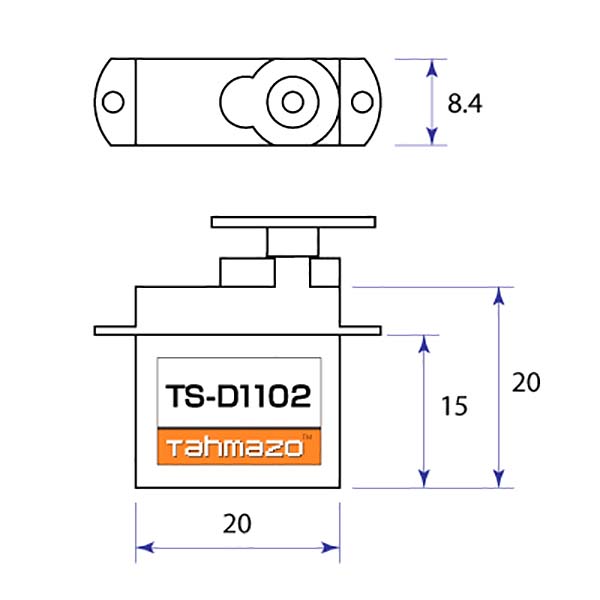 TAHMAZO デジタルマイクロサーボ TS-D1102 48905【メール便可