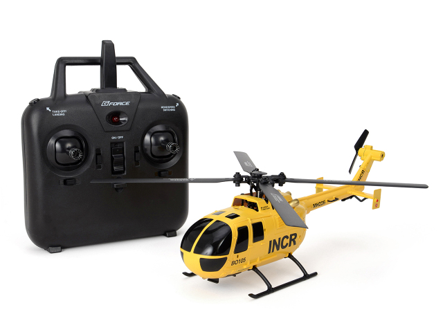 BrickCraftWorks 1/48 2.4G RC 4CH EC-135 エアバスヘリコプターモデル オプティカルフローポジシ