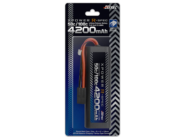 XPOWER R-SPEC 4200mAh HV LiPoバッテリー XPOWER R-SPEC Li-Po 7.4V 5000mAh 100C/200C | Hitec Multiplex