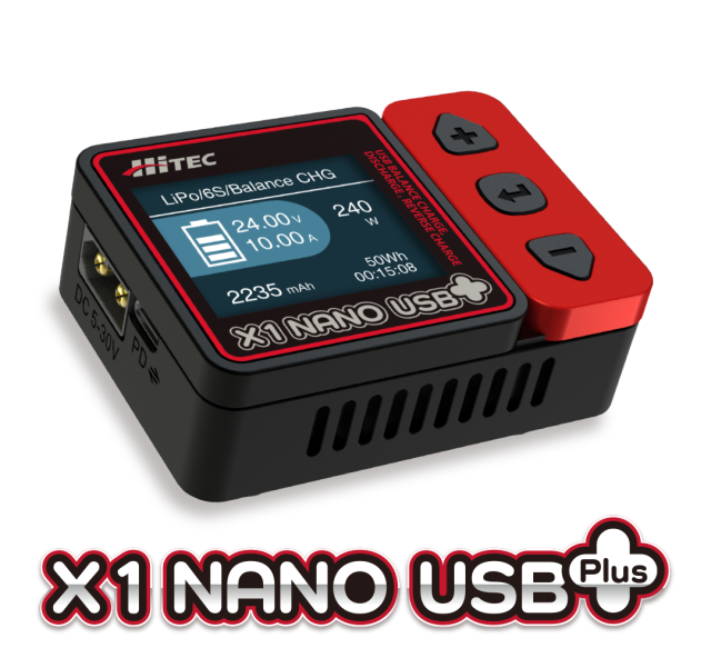 ハイテック X1 NANO CUBE AC/DC マルチ充・放電器 リポ AC/DC マルチ充・放電器 X1 NANO CUBE［ X1 ナノ キューブ